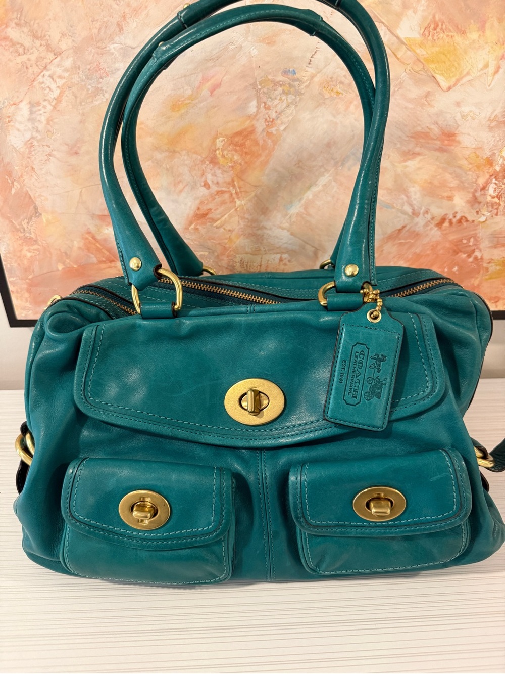 Rare! Coach 2008 Limited Edition Legacy Peyton Satchel #12791